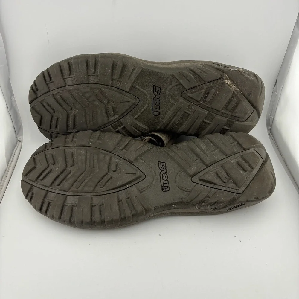 Teva Tanza Sandals 12 Brown Good Suede Hiking Sport 1019192